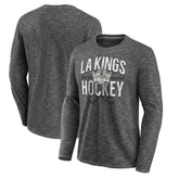 Los Angeles Kings Fanatics Logo Long Sleeve T-Shirt - Charcoal T-shirts