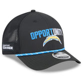 Los Angeles Chargers New Era 2025 Inspire Change 9FORTY M-Crown Adjustable Hat - Black for sale
