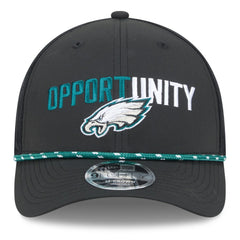 Philadelphia Eagles New Era 2025 Inspire Change 9FORTY M-Crown Adjustable Hat - Black on sale