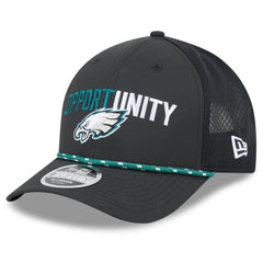 Philadelphia Eagles New Era 2025 Inspire Change 9FORTY M-Crown Adjustable Hat - Black on sale