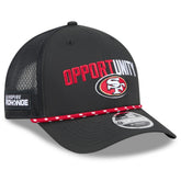 San Francisco 49ers New Era 2025 Inspire Change 9FORTY M-Crown Adjustable Hat - Black sale