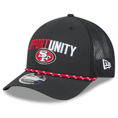 San Francisco 49ers New Era 2025 Inspire Change 9FORTY M-Crown Adjustable Hat - Black sale