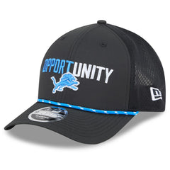 Detroit Lions New Era 2025 Inspire Change 9FORTY M-Crown Adjustable Hat - Black for sale