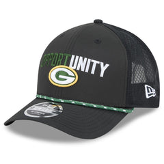 Green Bay Packers New Era 2025 Inspire Change 9FORTY M-Crown Adjustable Hat - Black outlet