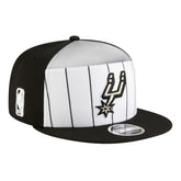 San Antonio Spurs Youth 2025 NBA Tip Off Split Panel 9FIFTY Snapback Hat - White/Black discount