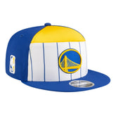 Golden State Warriors Youth 2025 NBA Tip Off Split Panel 9FIFTY Snapback Hat sale - White/Royal on sale