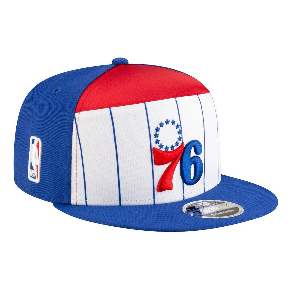 Philadelphia 76ers Youth 2025 NBA Tip Off Split Panel 9FIFTY Snapback Hat - White/Blue discount
