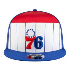 Philadelphia 76ers Youth 2025 NBA Tip Off Split Panel 9FIFTY Snapback Hat - White/Blue discount