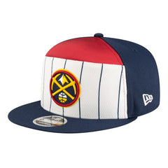 Denver Nuggets Youth 2025 NBA Tip Off Split Panel 9FIFTY Snapback Hat sale - White/Navy for sale