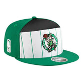 Boston Celtics Youth 2025 NBA Tip Off Split Panel 9FIFTY Snapback Hat - White/Kelly Green discount
