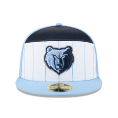 Memphis Grizzlies 2025 NBA Tip Off Split Panel 59FIFTY Fitted Hat - White/Light Blue shop