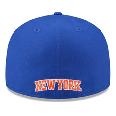 New York Knicks 2025 NBA Tip Off Split Panel 59FIFTY Fitted Hat - White/Blue for sale