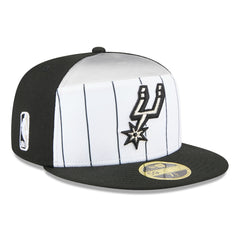 San Antonio Spurs 2025 NBA Tip Off Split Panel 59FIFTY Fitted Hat - White/Black cheap