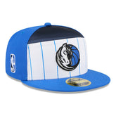 Dallas Mavericks 2025 NBA Tip Off Split Panel 59FIFTY Fitted Hat sale - White/Blue shop