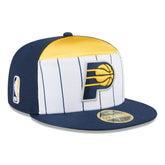 Indiana Pacers 2025 NBA Tip Off Split Panel 59FIFTY Fitted Hat - White/Navy outlet