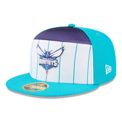 Charlotte Hornets 2025 NBA Tip Off Split Panel 59FIFTY Fitted Hat - White/Teal online