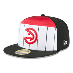 Atlanta Hawks 2025 NBA Tip Off Split Panel 59FIFTY Fitted Hat - White/Black discount