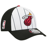 Miami Heat 2025 NBA Tip Off M-Crown A-Frame 9FORTY Adjustable Hat - White/Black for sale