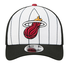Miami Heat 2025 NBA Tip Off M-Crown A-Frame 9FORTY Adjustable Hat - White/Black for sale