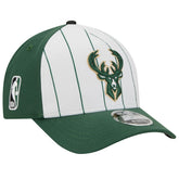 Milwaukee Bucks 2025 NBA Tip Off M-Crown A-Frame 9FORTY Adjustable Hat - White/Hunter Green sale