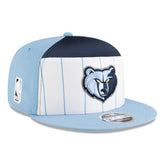 Memphis Grizzlies 2025 NBA Tip Off Split Panel 9FIFTY Snapback Hat - White/Light Blue outlet