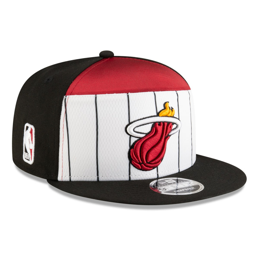 Miami Heat 2025 NBA Tip Off Split Panel 9FIFTY Snapback Hat - White/Black on sale