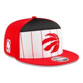 Toronto Raptors 2025 NBA Tip Off Split Panel 9FIFTY Snapback Hat - White/Red sale