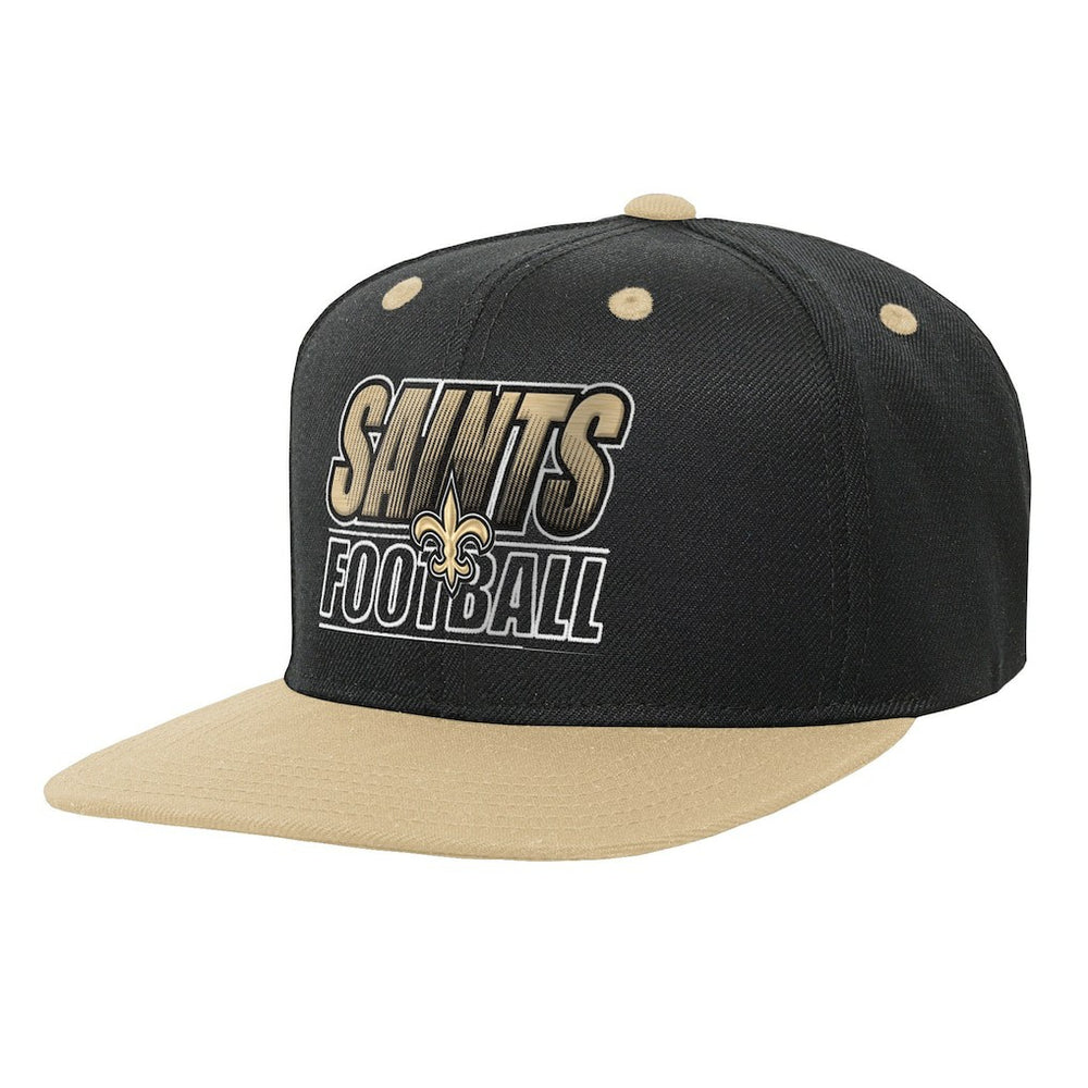 New Orleans Saints Outerstuff Youth Team Gradient Deadstock Snapback Hat - Black outlet