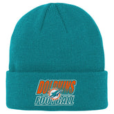 Miami Dolphins Outerstuff Youth Team Gradient Cuffed Knit Hat - Aqua sale