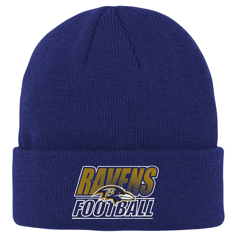 Baltimore Ravens Outerstuff Youth Team Gradient Cuffed Knit Hat - Purple on sale