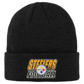 Pittsburgh Steelers Outerstuff Youth Team Gradient Cuffed Knit Hat - Black on sale