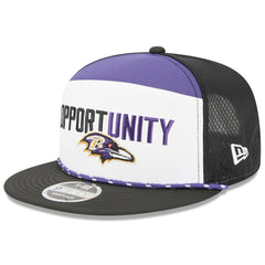 Baltimore Ravens New Era 2025 Inspire Change Split Panel 9FIFTY Snapback Hat - White/Black outlet