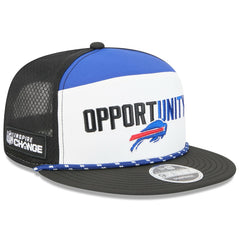 Buffalo Bills New Era 2025 Inspire Change Split Panel 9FIFTY Snapback Hat - White/Black cheap