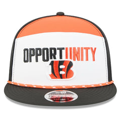Cincinnati Bengals New Era 2025 Inspire Change Split Panel 9FIFTY Snapback Hat - White/Black sale