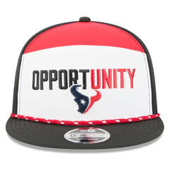 Houston Texans New Era 2025 Inspire Change Split Panel 9FIFTY Snapback Hat - White/Black outlet