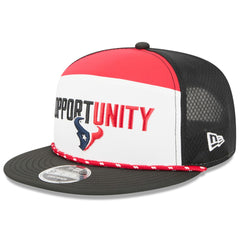 Houston Texans New Era 2025 Inspire Change Split Panel 9FIFTY Snapback Hat - White/Black outlet