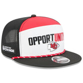 Kansas City Chiefs New Era 2025 Inspire Change Split Panel 9FIFTY Snapback Hat - White/Black outlet