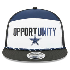 Dallas Cowboys New Era 2025 Inspire Change Split Panel 9FIFTY Snapback Hat - White/Black online