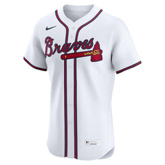 Atlanta Braves Home Elite Custom Jersey White