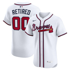 Atlanta Braves Home Elite Pick-A-Player Retired Roster Jersey White