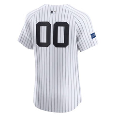New York Yankees Home Elite Sponsor Patch Pick-A-Player Retired Roster Jersey White
