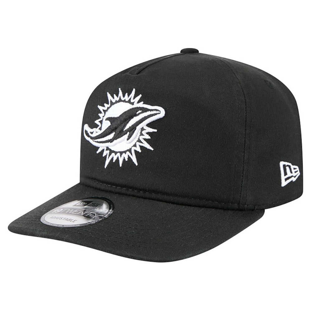 Miami Dolphins New Era 19TWENTY Adjustable Hat - Black/White discount