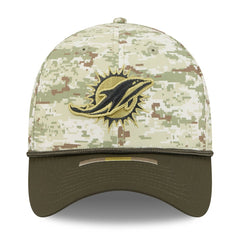 Miami Dolphins New Era 2025 Salute to Service 39THIRTY Flex Hat - Camo cheap