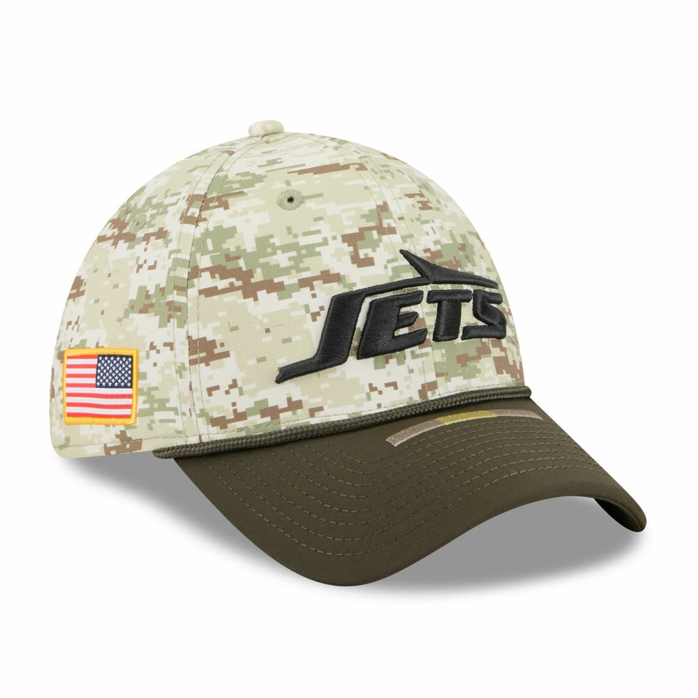 New York Jets New Era 2025 Salute to Service 39THIRTY Flex Hat - Camo outlet