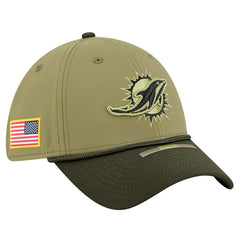 Miami Dolphins New Era 2025 Salute to Service 39THIRTY Flex Hat - Green discount