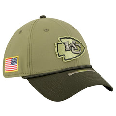 Kansas City Chiefs New Era 2025 Salute to Service 39THIRTY Flex Hat - Green cheap