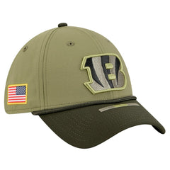 Cincinnati Bengals New Era 2025 Salute to Service 39THIRTY Flex Hat - Green cheap