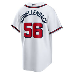Spencer Schwellenbach Atlanta Braves Home Replica Jersey White