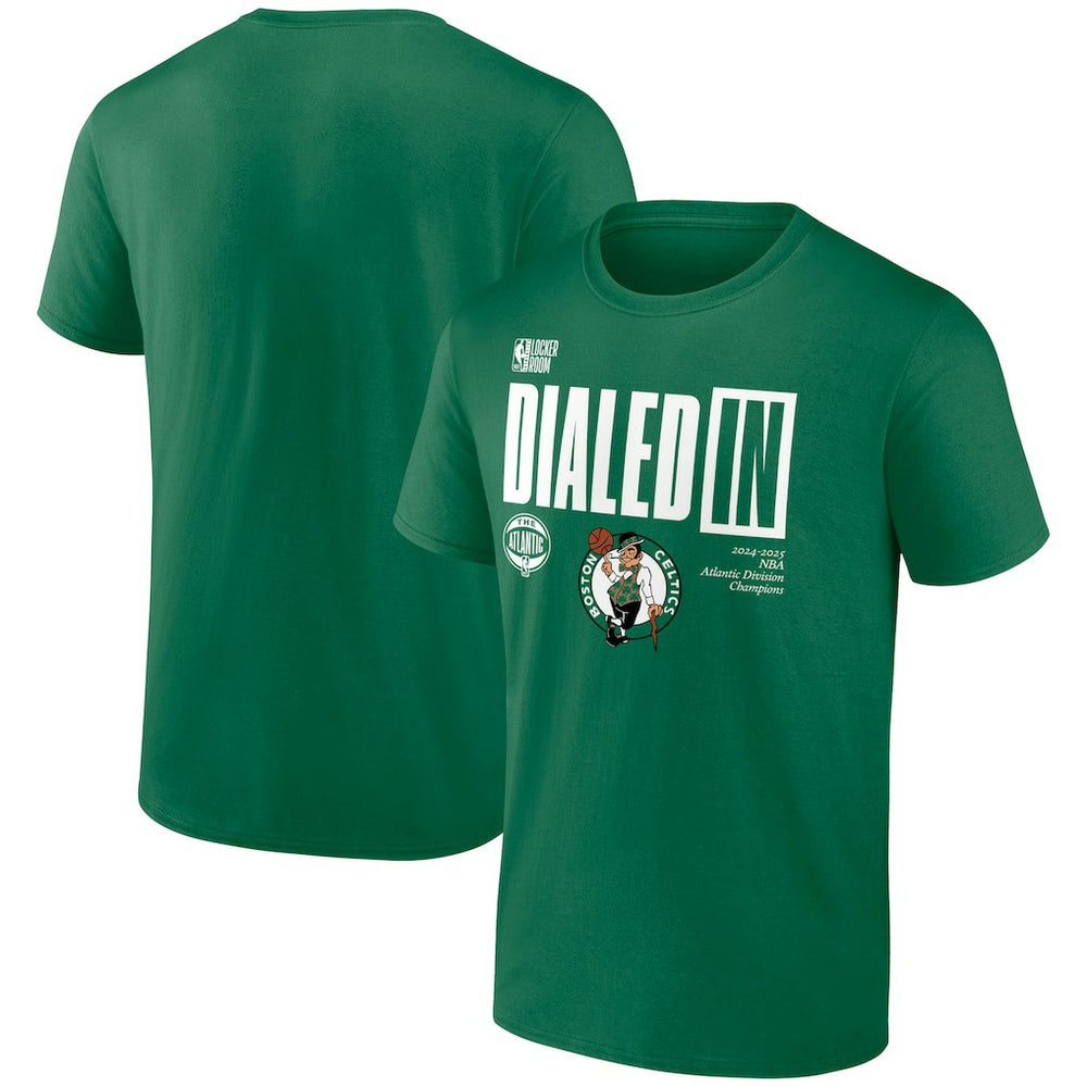 Boston Celtics 2025 Atlantic Division Champions Locker Room T-Shirt - Kelly Green online