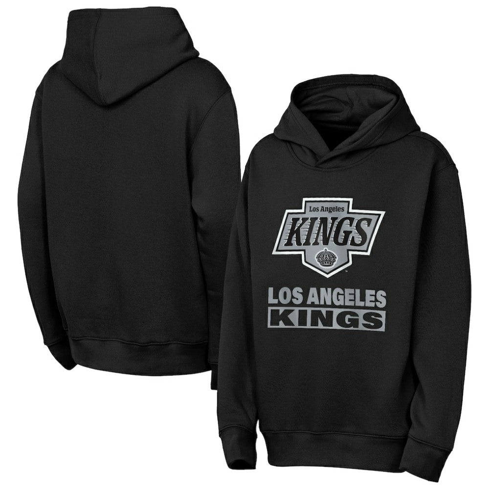 Los Angeles Kings Outerstuff Youth Back to Basics Hoodie - Black Hoodies